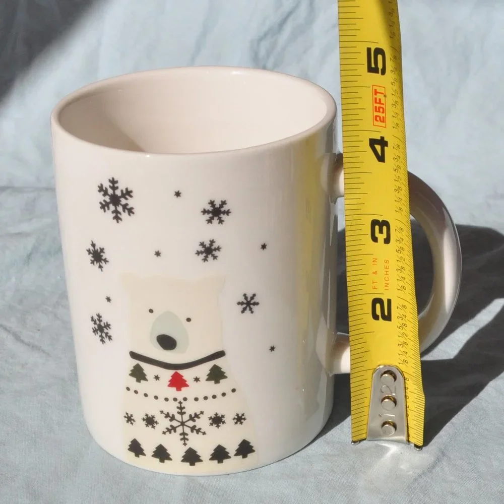 *BOGO mugs* 2022 NWT Crate & Barrel polar bear mug 2022 forest friends (547w)